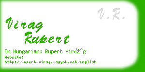 virag rupert business card